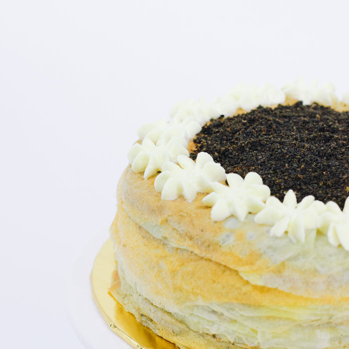 Black Sesame Mille Crepe - Cake Together - Online Birthday Cake Delivery