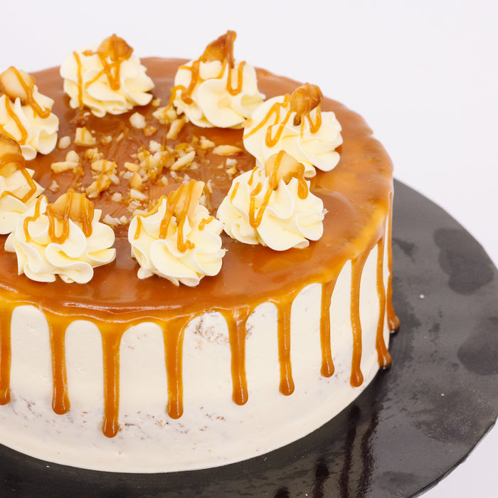 Salted Caramel Macadamia Cake - Cake Together - Online Birthday Cake Delivery