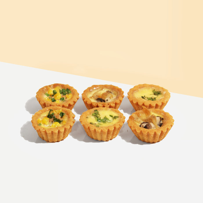 Mini Savoury Tarts 6 Pieces - Cake Together - Online Birthday Cake Delivery