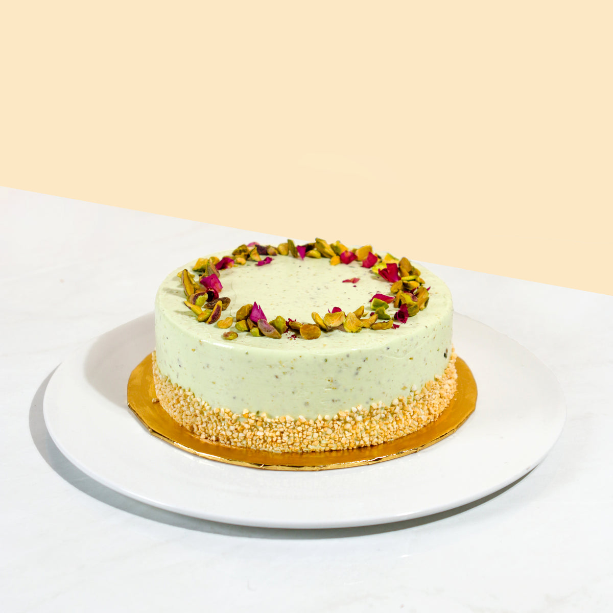 Pistachio Layer Cake with Cream Cheese Buttercream