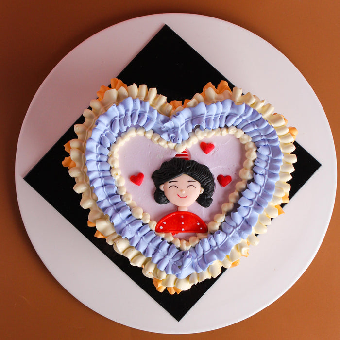 Mama's Vintage Heart Cake 6 inch - Cake Together - Online Cake & Gift Delivery