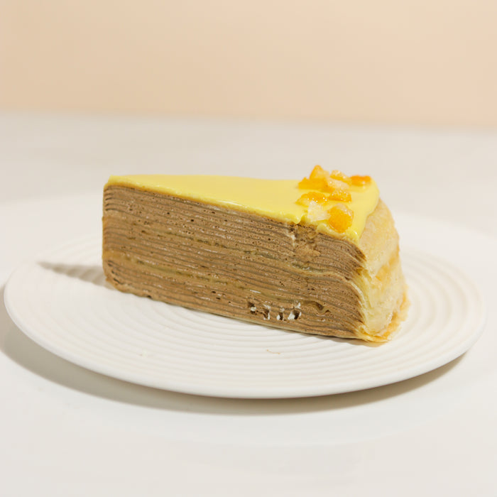 Bergamot Lemon Earl Grey Mille Crepe Cake 8 inch - Cake Together - Online Birthday Cake Delivery