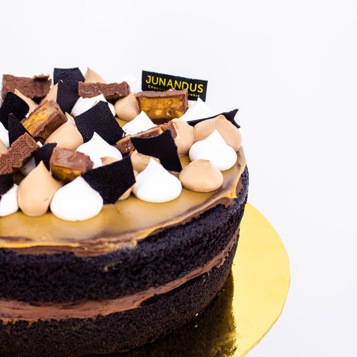 Caramel Chocolate Peanut Cake 8 inch - Cake Together - Online Birthday Cake Delivery