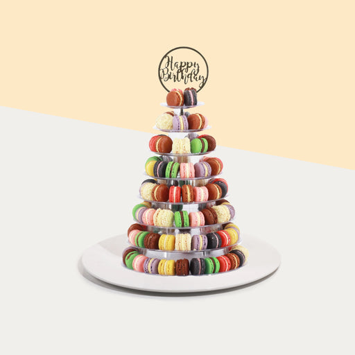 Elevete Patisserie Macaron Tower with 100 pcs of macarons