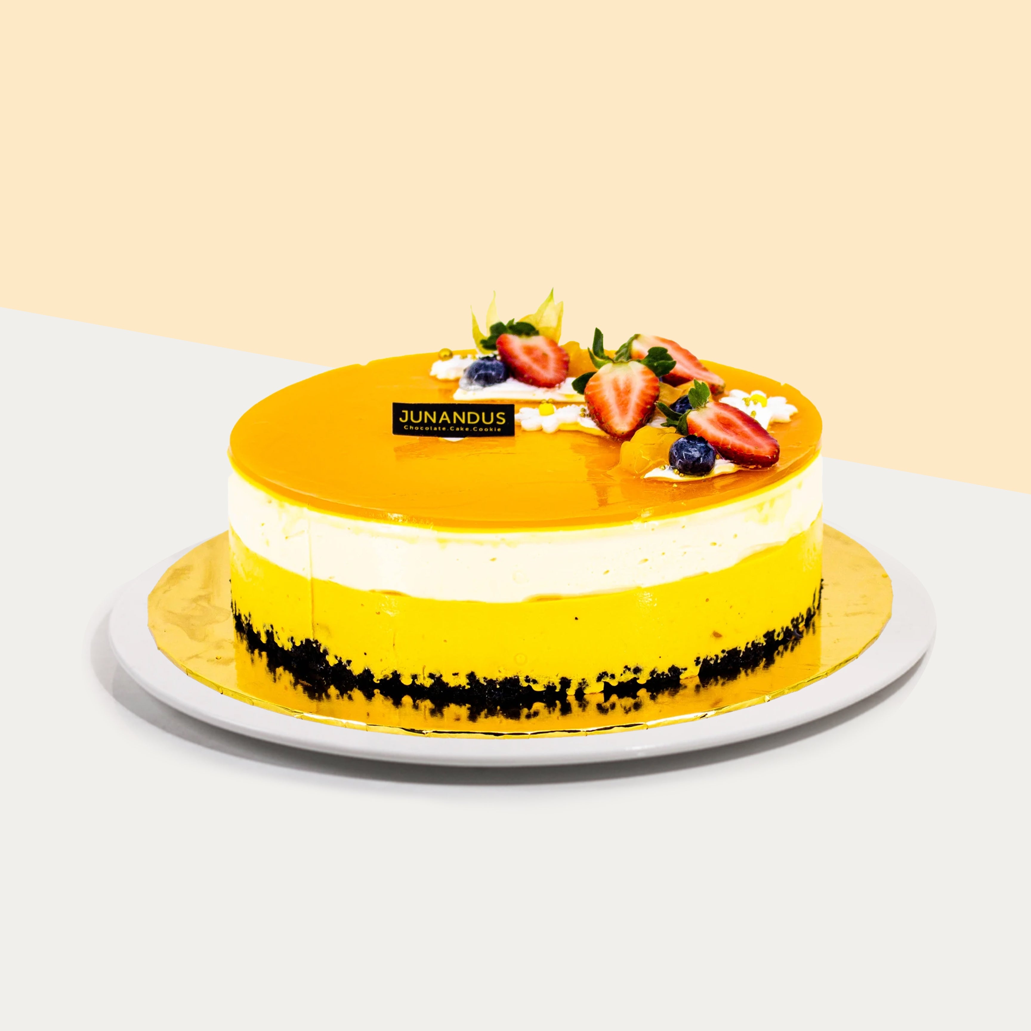 Mango Jelly Cheesecake Cake Together Birthday Cake Delivery Cake