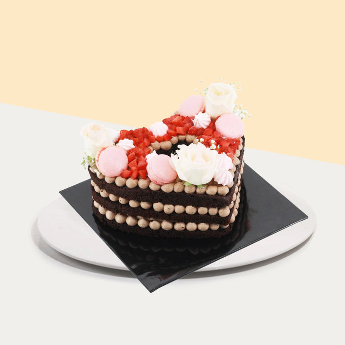Heart Monogram Cake💗💗 | Monogram cake, Valentine cake, Cake