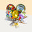 Birthday bouquet consisting of foil balloons