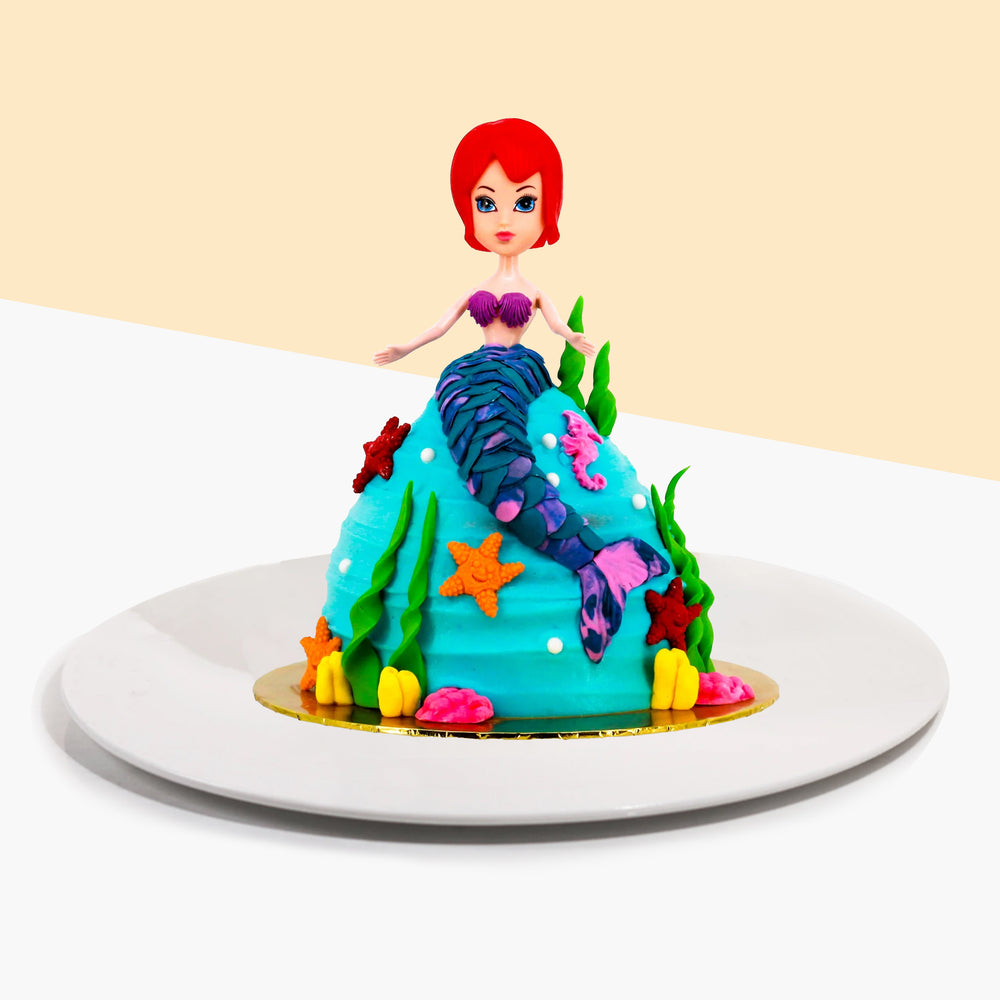 Pretty mermaid cake
