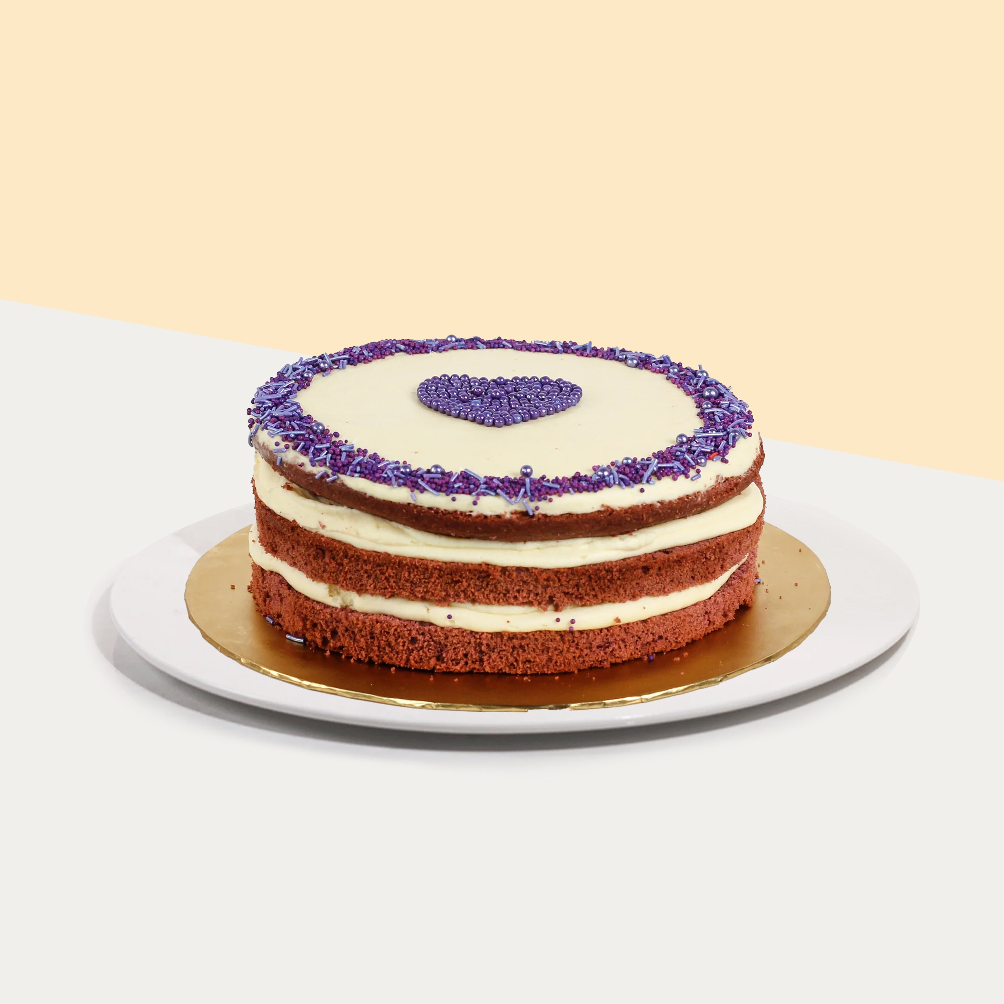 Pink Velvet Cake with Purple Vanilla Buttercream | Recipe | Pink velvet  cakes, Cake, Purple cakes