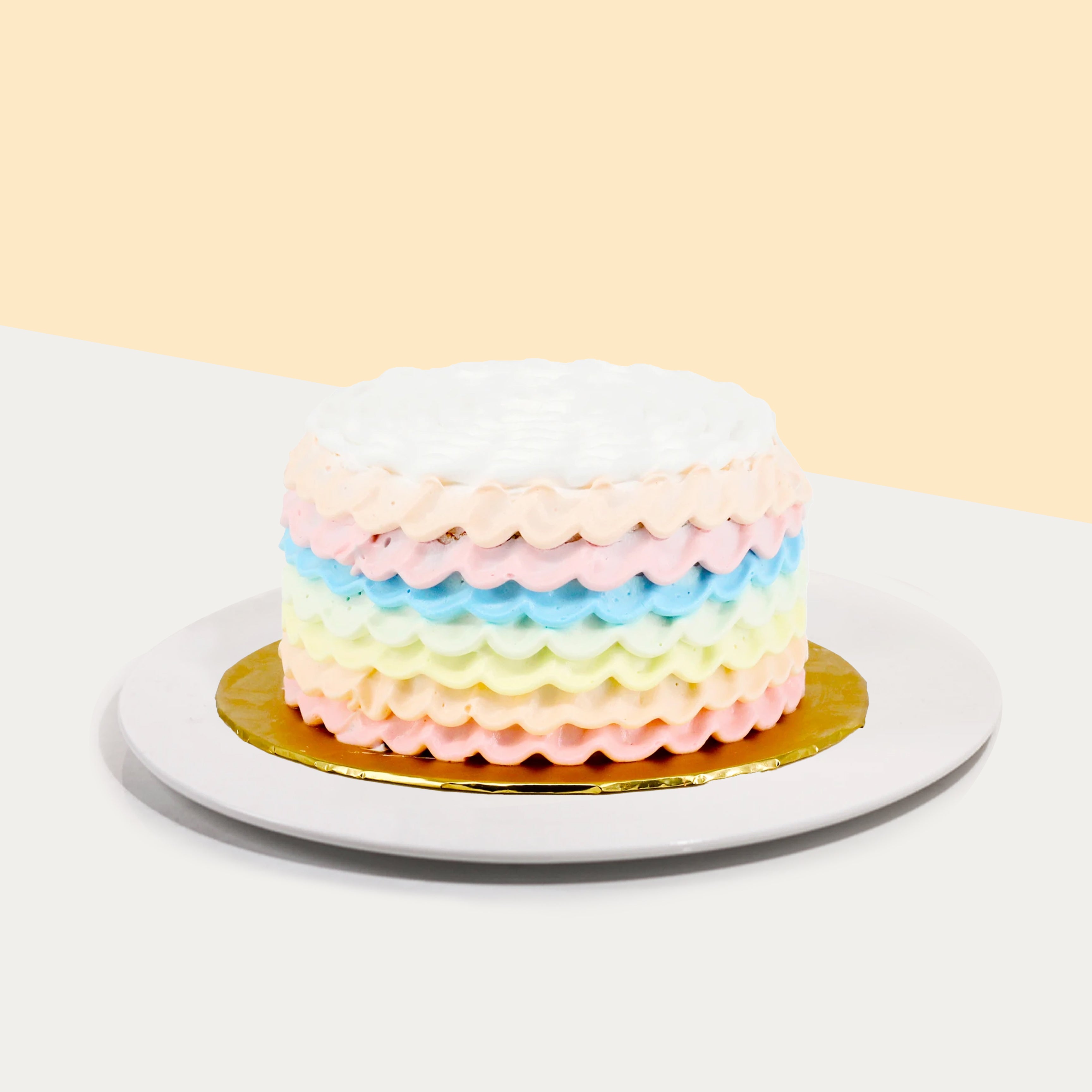 Gluten Free Rainbow Cake - Flippin' Delicious
