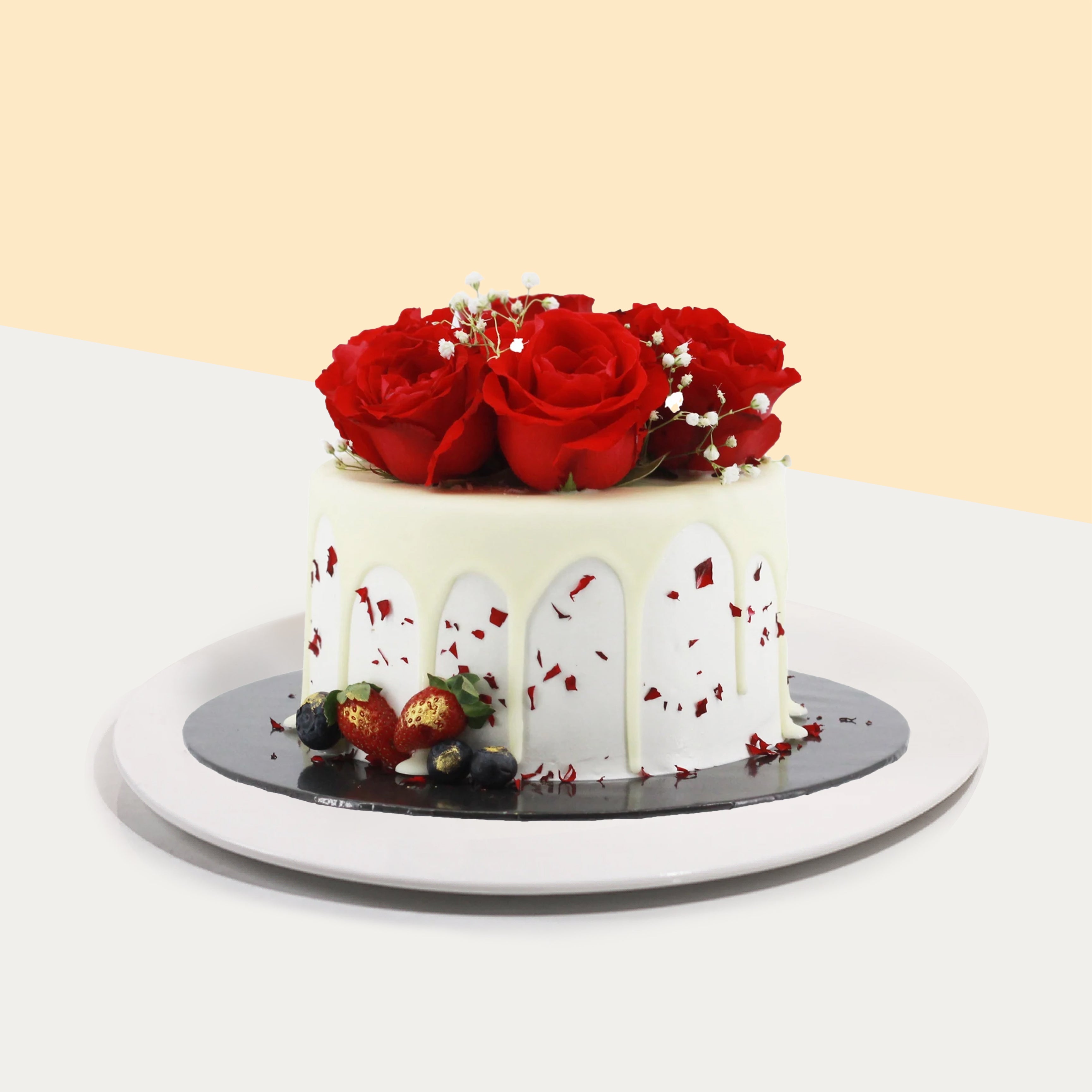 Happy Birthday Cake Decoration Chocolate Rose Stock Photo 1540850678 |  Shutterstock