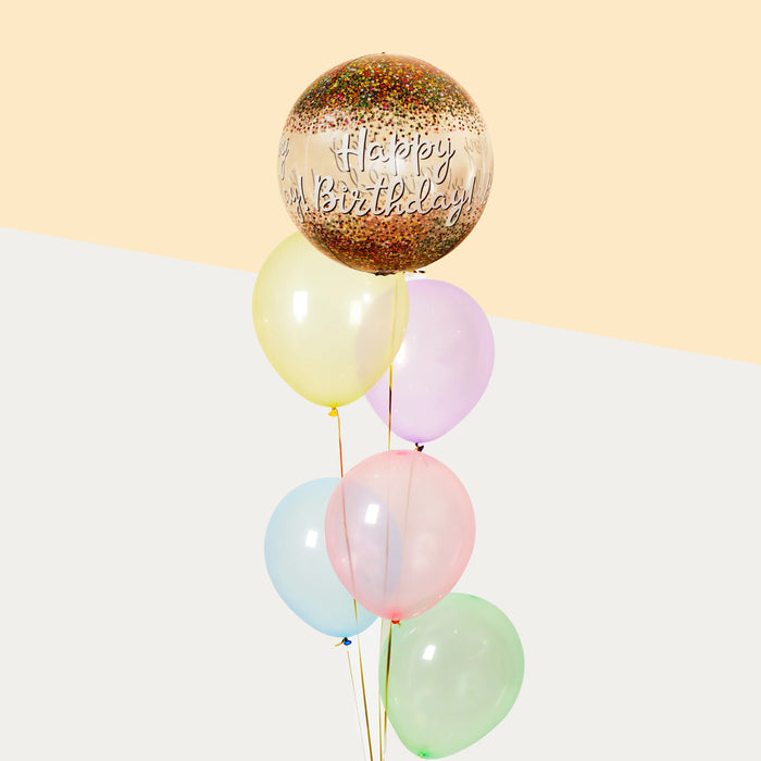 Sparkle Birthday Balloons 6 Pieces - Cake Together - Online Birthday Cake Delivery