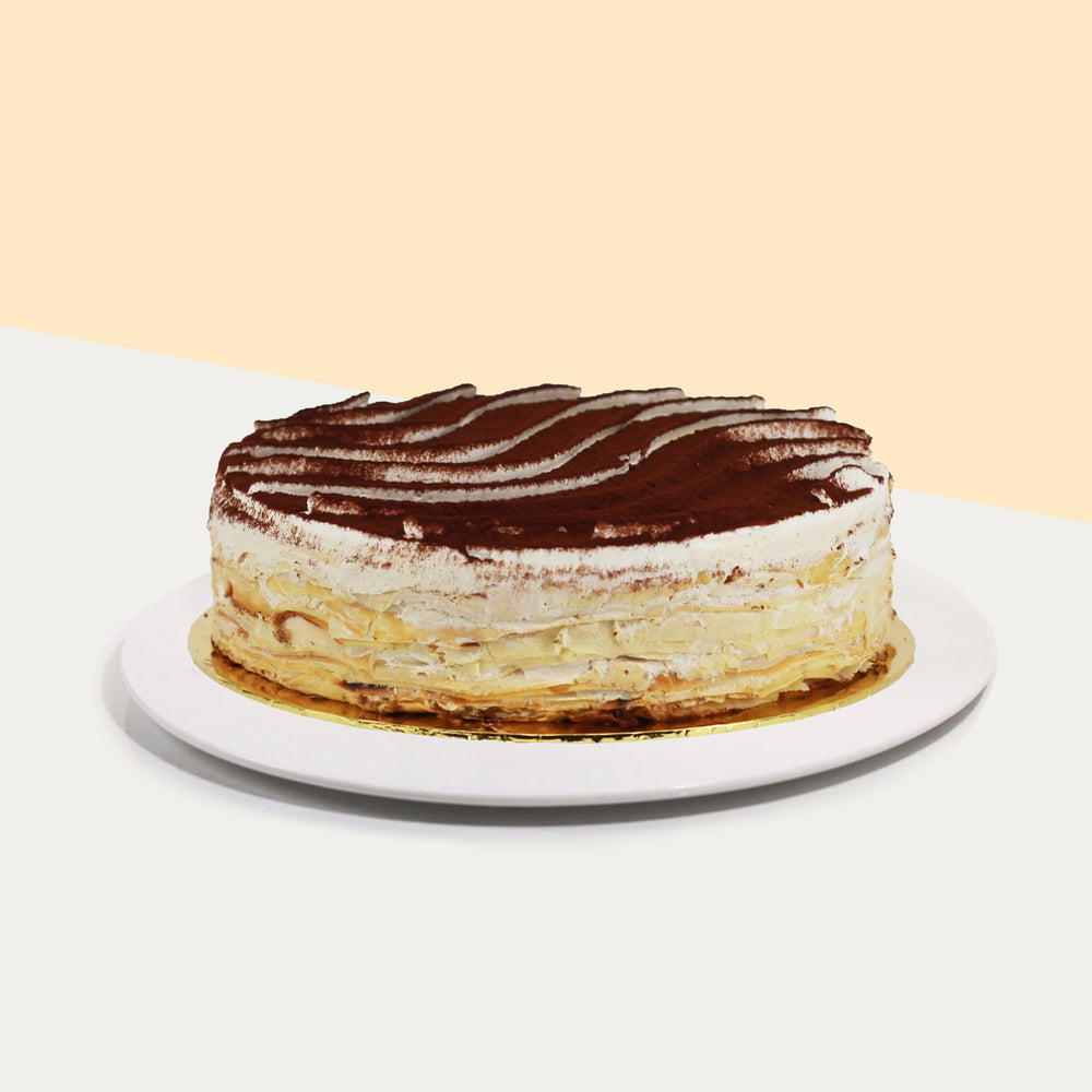 Tiramisu Mille Crepe 6.5 inch - Cake Together - Online Birthday Cake Delivery